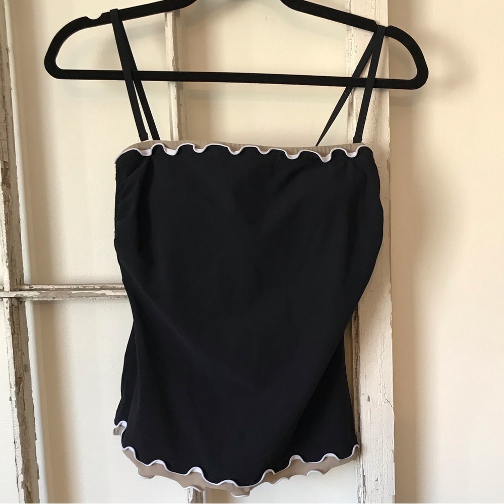 PROFILE tankini top. Black.